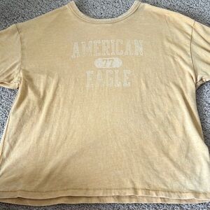 Yellow American Eagle short sleeve shirt